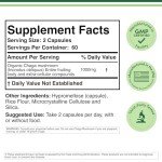 Organic Chaga Mushroom Capsules - 120 Count