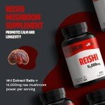 Reishi Mushroom Capsules – 14,000mg Herbal Supplement
