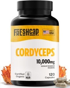 FreshCap Cordyceps Mushroom Energy Capsules 120 Count