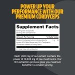 FreshCap Cordyceps Mushroom Energy Capsules 120 Count