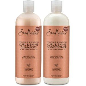 Vegan Curl & Shine Shampoo and Conditioner Set