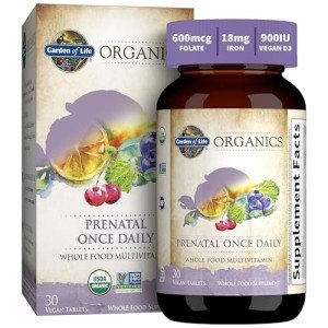 Vegan Prenatal Multivitamins with Folate & D3