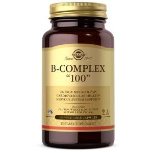 Solgar B-Complex 100 Vegan Capsules for Energy