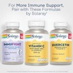 Solaray Vegan Vitamin C 1000mg Capsules with Rose Hips
