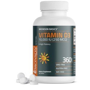 Bronson Vegan Vitamin D3 10,000 IU – 360 Tablets