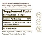 Solgar Vegan Vitamin D3 Softgels for Bone Health