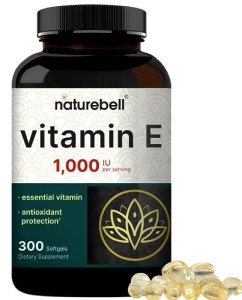 NatureBell Vegan Vitamin E Oil Softgels 300 Count