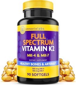 Vitamin K2 Softgels for Bone Health - 90 Count