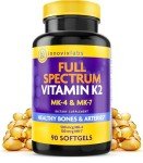 Vitamin K2 Softgels for Bone Health - 90 Count