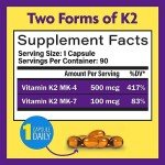 Vitamin K2 Softgels for Bone Health - 90 Count