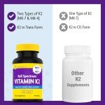 Vitamin K2 Softgels for Bone Health - 90 Count
