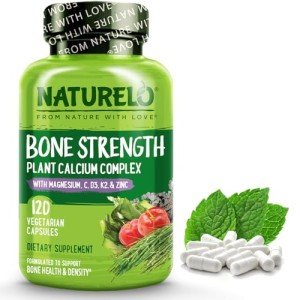 NATURELO Vegan Calcium Supplement with Vitamins & Minerals