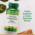 Vegan Calcium Magnesium Zinc Caplets for Wellbeing