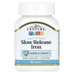 Vegan Friendly Slow Release Iron Tablets - 60 Count
