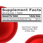 Vegan Iron Supplement Tablets for Energy & Immunity
