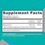 High Absorption Vegan Magnesium Capsules, 180 Count