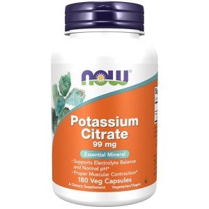 Potassium Citrate 99 mg – Vegan Electrolyte Support 180 Caps