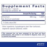 Vegan Chromium Picolinate Supplement - 60 Capsules