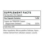 Thorne Vegan Copper Bisglycinate - 60 Capsules