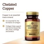 Vegan Chelated Copper for Collagen Support - 100 Tablets
