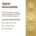 Vegan Chelated Copper for Collagen Support - 100 Tablets