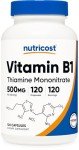 Nutricost Vegan Vitamin B1 (Thiamine) 500mg Capsules
