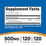 Nutricost Vegan Vitamin B1 (Thiamine) 500mg Capsules