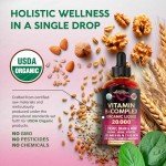 Organic Vegan B-Complex Liquid Drops - 2fl oz