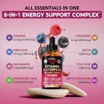 Organic Vegan B-Complex Liquid Drops - 2fl oz