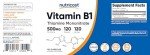 Nutricost Vegan Vitamin B1 (Thiamine) 500mg Capsules