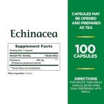 Nature's Bounty Echinacea Herbal Supplement, 400mg, 100 Caps