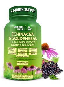 Echinacea Goldenseal Vegan Immune Support Capsules