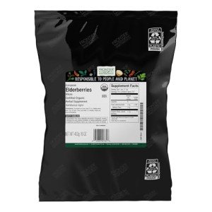 Organic Dried Elderberries - Bulk 1lb Bag