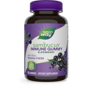 Vegan Elderberry Immune Gummies with Vitamins 60ct