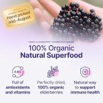 Organic Dried Elderberries for Immune Support - 1lb