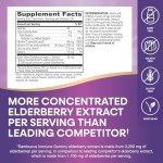 Vegan Elderberry Immune Gummies with Vitamins 60ct