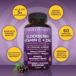 Viva Naturals Vegan Elderberry Immunity Support Capsules