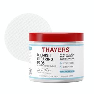 Thayers Vegan Acne Clearing Pads with Witch Hazel