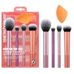 Vegan Makeup Brush Set with Sponge - 5 Pieces