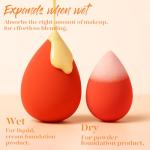 BEAKEY Vegan Makeup Sponge Set - 5 Pcs