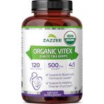 Zazzee Organic Vitex Capsules for Hormonal Balance