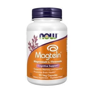 NOW Foods Magtein™ Magnesium for Cognitive Support, 90 Veg Capsules