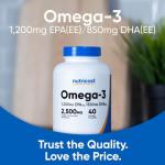 Nutricost Omega 3 Vegan Algal Oil Softgels