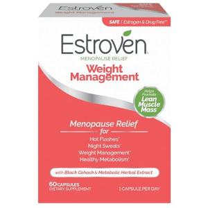 Estroven Menopause Relief for Weight Management - 60 Ct