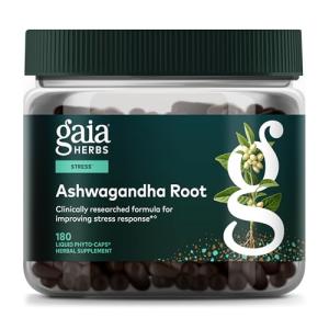 Gaia Herbs Ashwagandha - Stress Relief Vegan Capsules