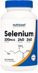 Nutricost Selenium 200mcg Vegetarian Capsules, Non-GMO