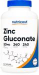Nutricost Zinc Gluconate Capsules - Vegan Friendly