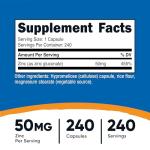 Nutricost Zinc Gluconate Capsules - Vegan Friendly