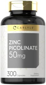 Carlyle Non-GMO Zinc Picolinate 50mg Capsules