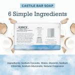 Kirk's Vegan Coconut Oil Castile Bar Soap, 6 Pack